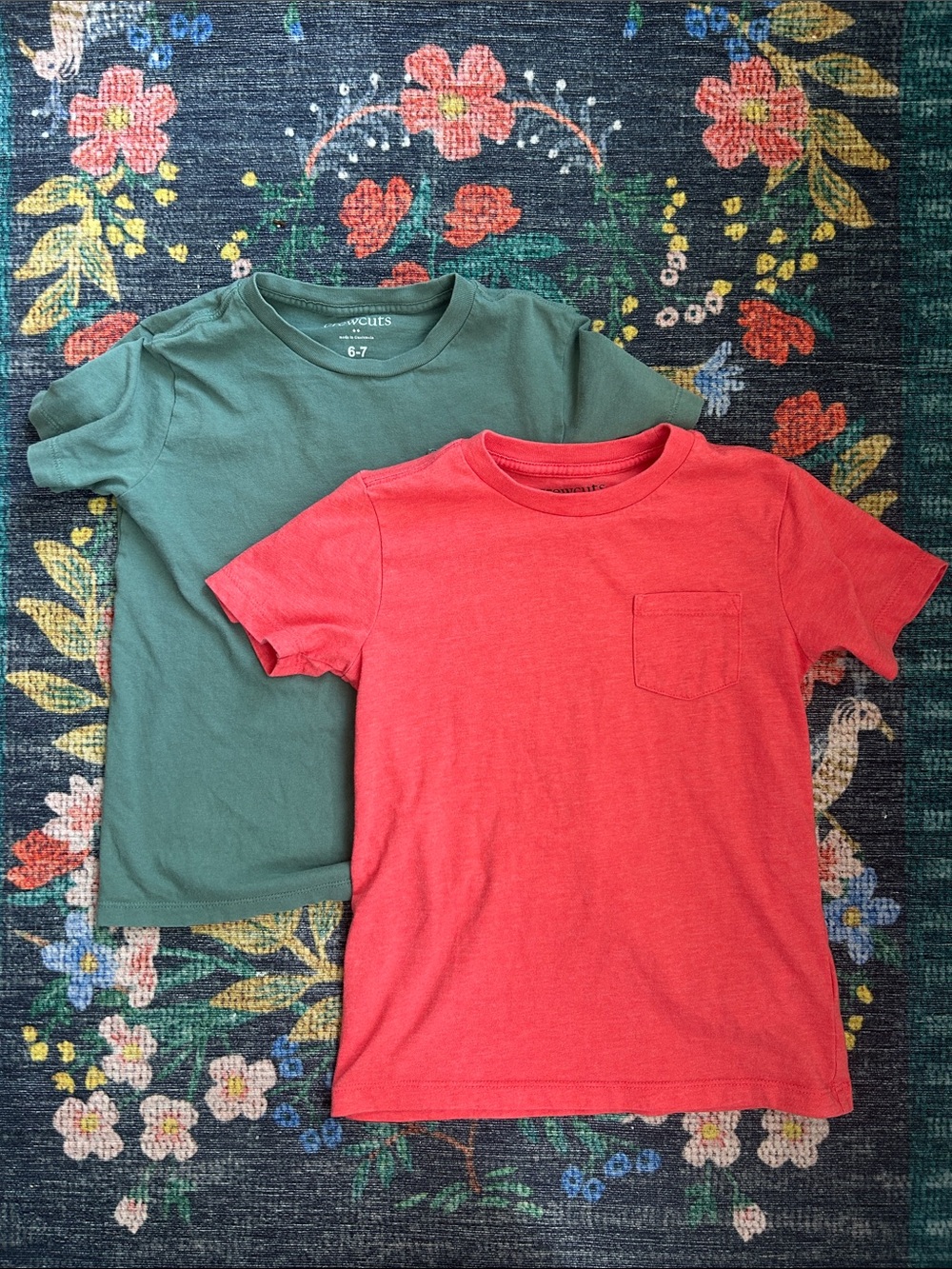 Crewcuts Boys Pocket Tee Bundle, Size Small (6-7)